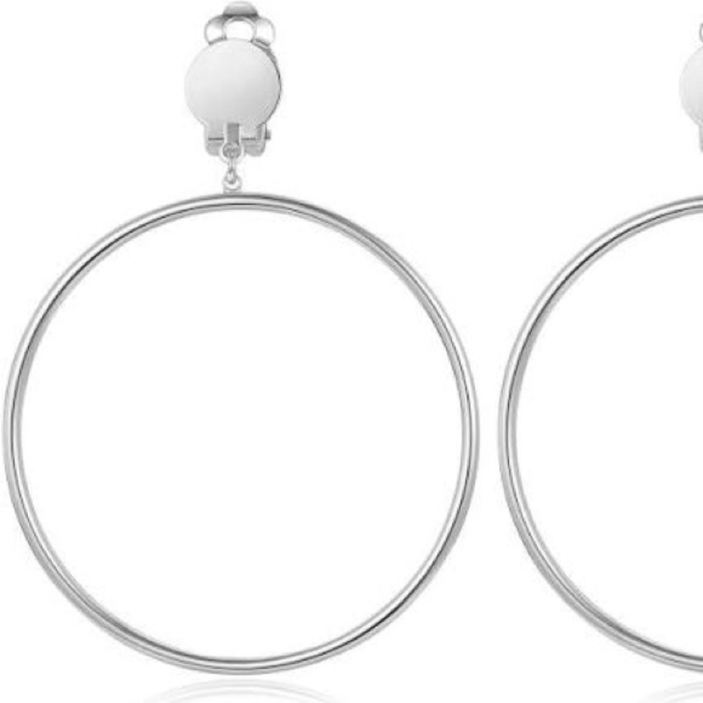 Hoop Clip On Earrings 
(New) - Picture 3 of 8